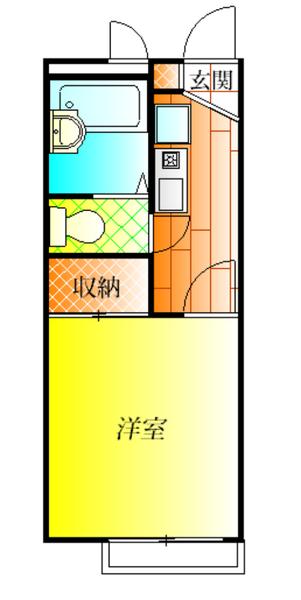 近鉄南大阪線 恵我ノ荘駅 徒歩6分 2階建 築24年の間取り写真