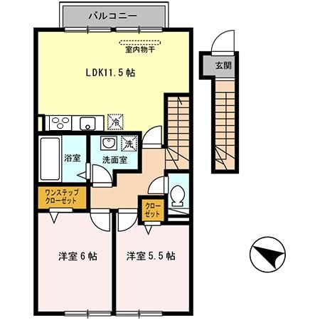 ローテローゼ恵比須の間取り写真