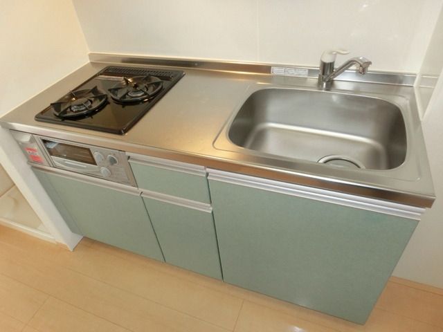 キッチン　☆ガス２口グリル付きシステムキッチン☆
