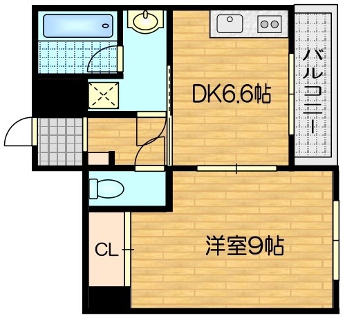AMI四条烏丸の間取り写真