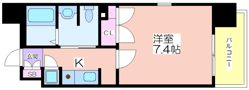 ADW Residence肥後橋の間取り写真