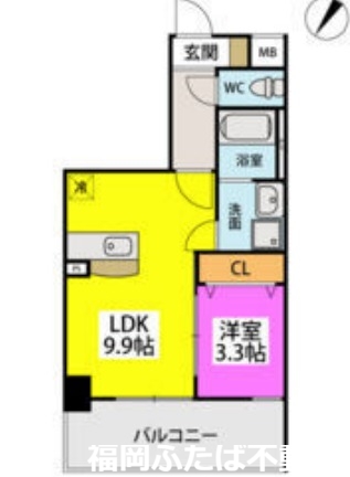 住吉神南プレイスの間取り写真