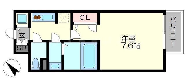 アクアプレイス福島EYEの間取り写真