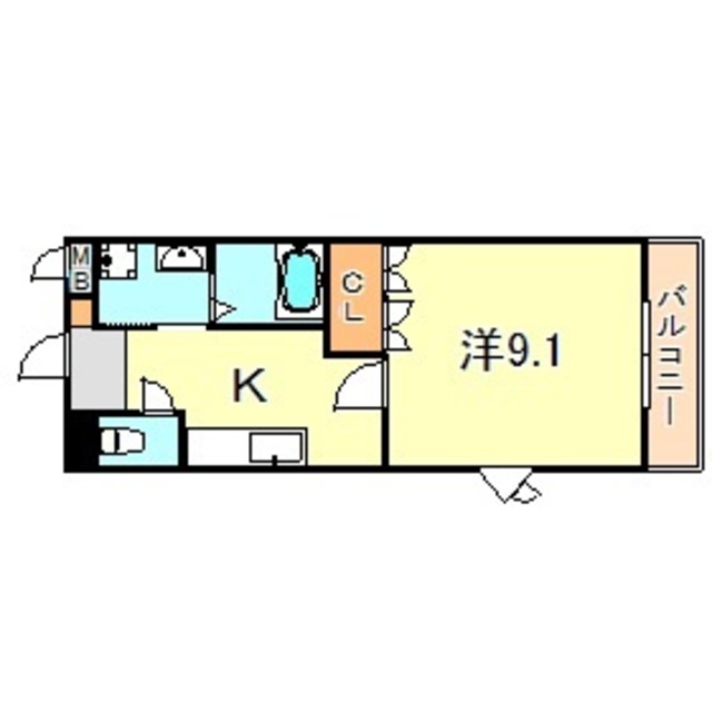 アルコバレーノ白水の間取り写真