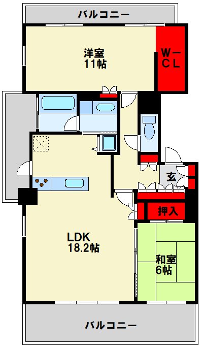 以和貴マンション金田IIの間取り写真