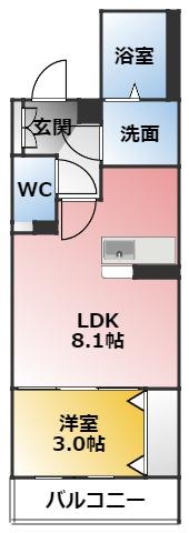 Cieluje中村日赤の間取り写真