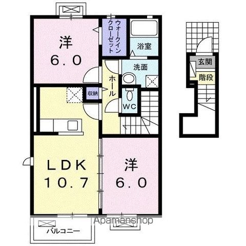 リベルテ東赤坂の間取り写真