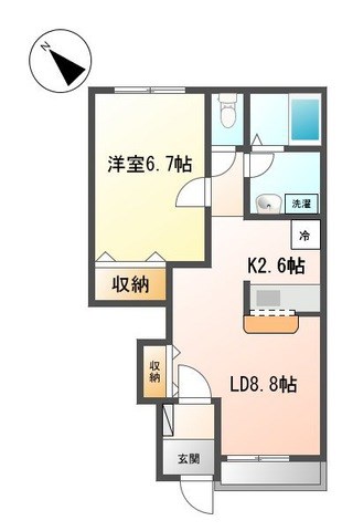 ＪＲ五日市線 武蔵五日市駅 バス乗車時間：5分 最寄りバス停で下車 徒歩1分 2階建 築18年の間取り写真