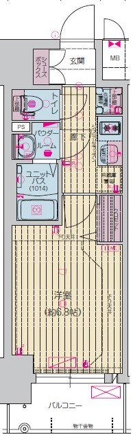 プレサンス上前津エレスタの間取り写真