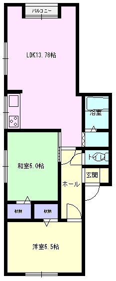 ヴィラージュサガの間取り