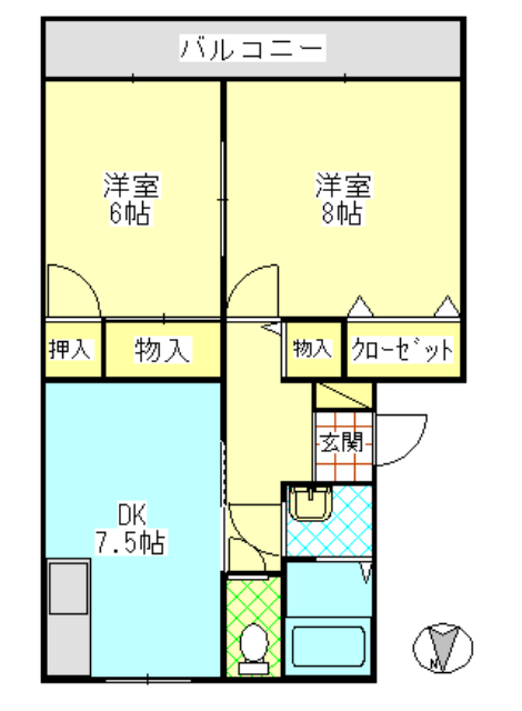 シャイニングライブの間取り