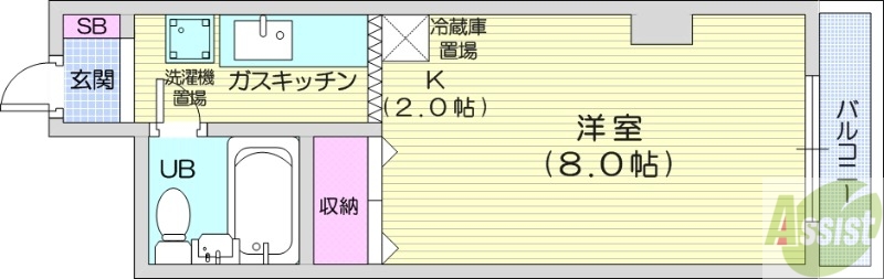 コーポハシモトの間取り