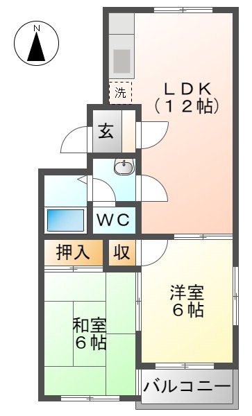 アーデルＭの間取り