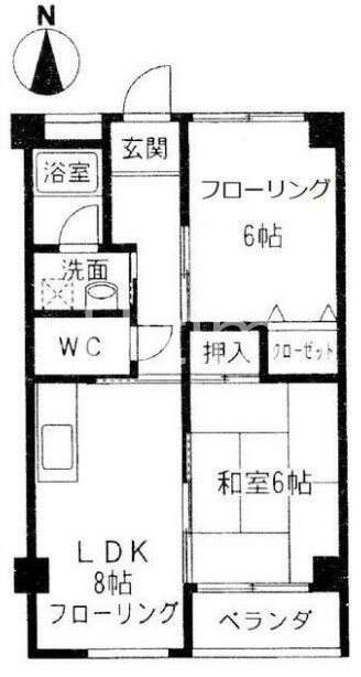 コーポラス伏見の間取り