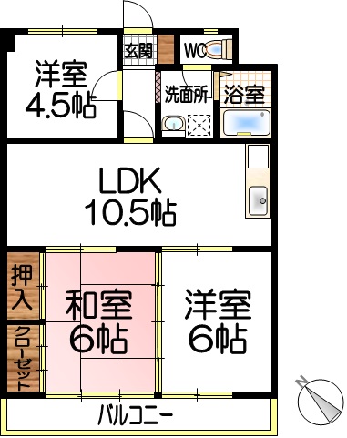 ふじマンションの間取り