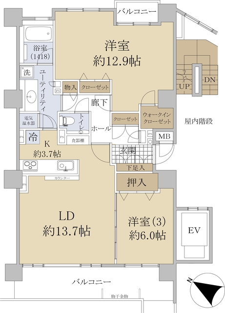 パークハウス伏見の間取り