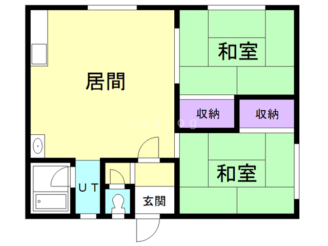 早川マンションＮＯ．２の間取り