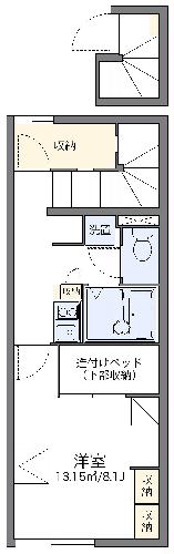 レオパレス玉川の間取り