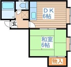 北海道札幌市西区八軒六条東５（アパート）の賃貸物件の間取り