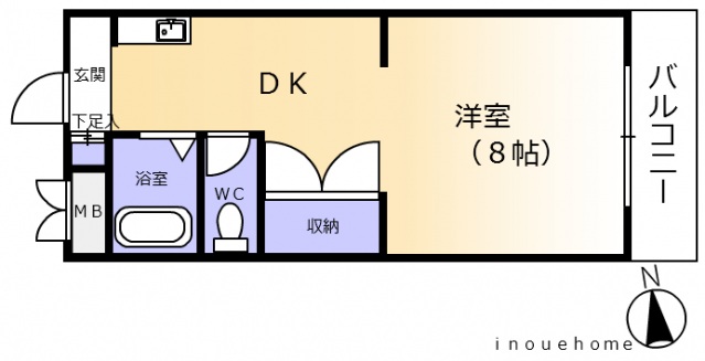 【広島市安佐南区長束のマンションの間取り】