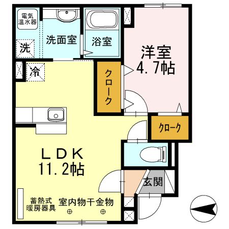 グランシール富士　Ｂの間取り