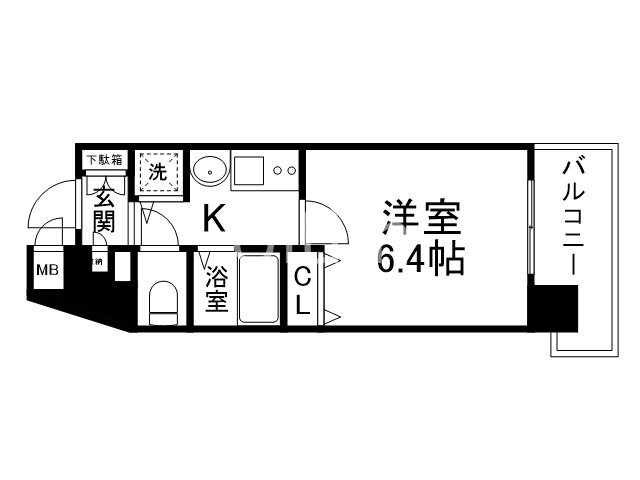 プレサンス京都駅前千都の間取り