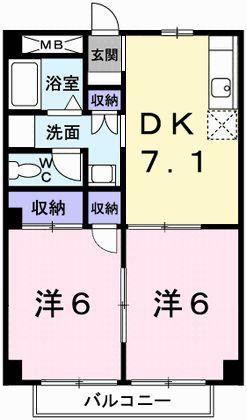 ブルーメン　ベートの間取り