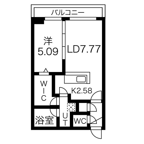 ピオネロ琴似の間取り