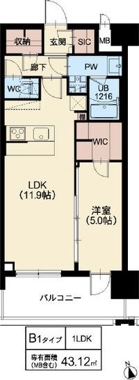 【大阪市東淀川区西淡路のマンションの間取り】