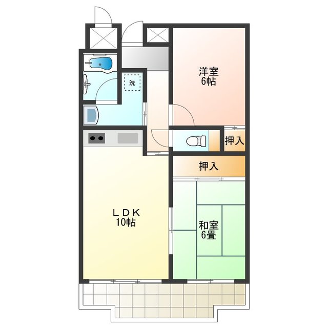 ライオンズマンション泉南樽井第2の間取り