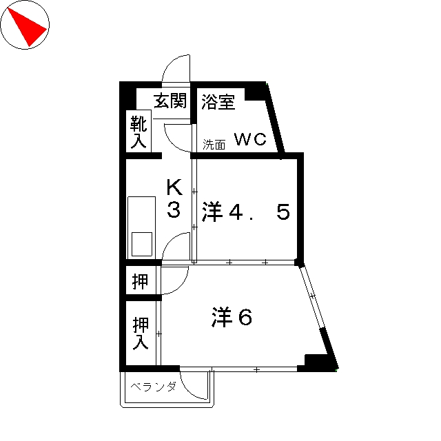 ベルモント北馬込の間取り