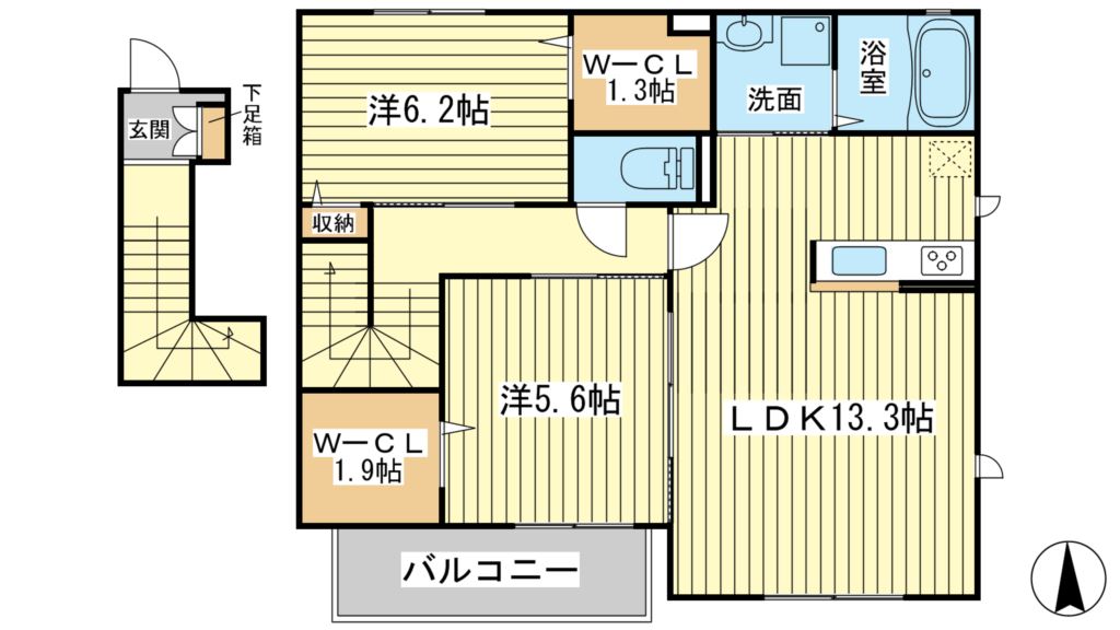 ラ・ルーチェの間取り