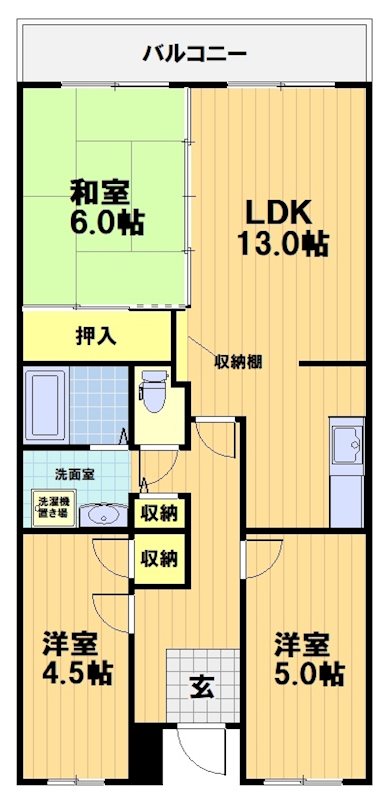 アメニティパレス千代川の間取り