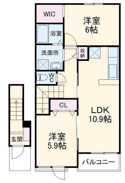 セレーナＤの間取り