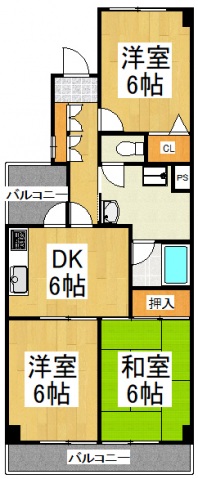 リシェス久米川２号館の間取り