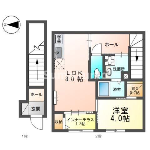 尼崎市武庫豊町のアパートの間取り