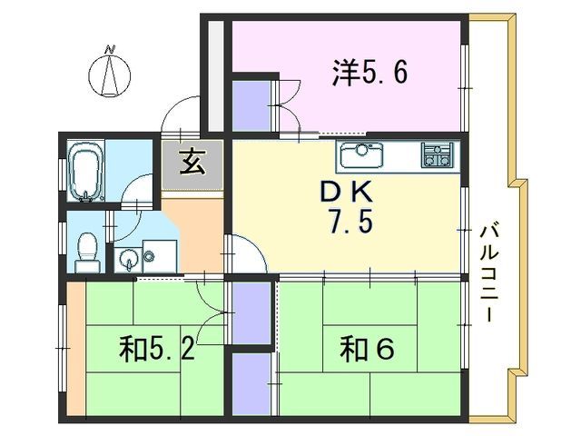 【成幸ハイツの間取り】