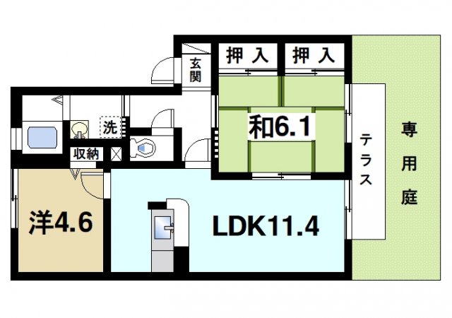 磯城郡田原本町大字千代のアパートの間取り