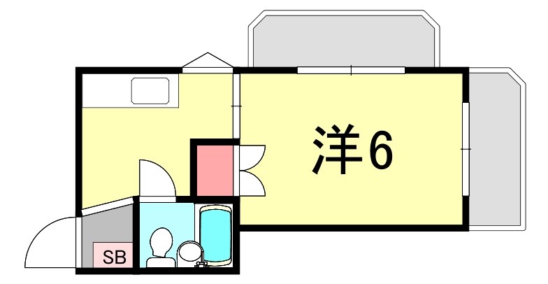 神戸市東灘区住吉宮町のマンションの間取り