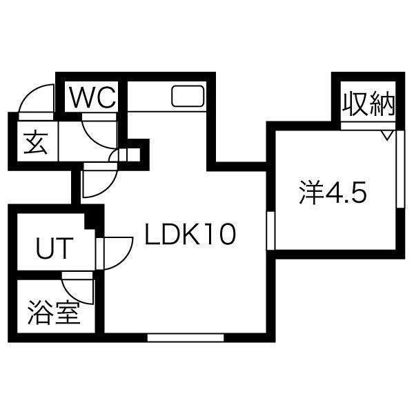 オール北大前の間取り