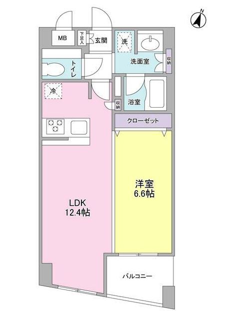 ボヌール都立大学参番館の間取り