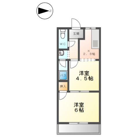 タウンロイヤル渡辺の間取り