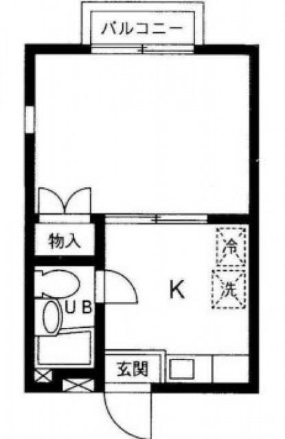 大田区鵜の木のアパートの間取り