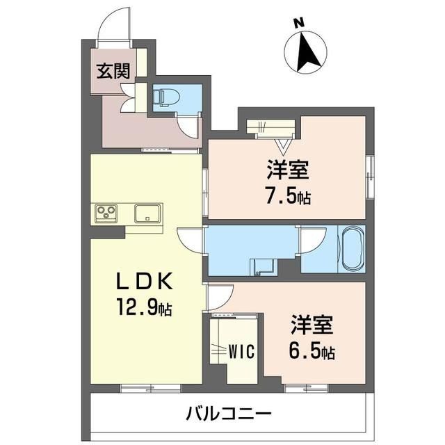 新座市北野のマンションの間取り