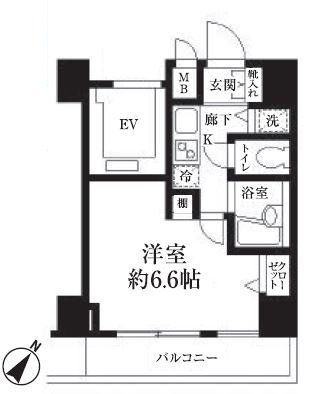 HF東日本橋レジデンスの間取り