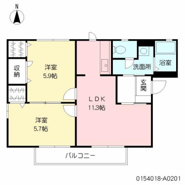 サンヴェール・ハイツ南の間取り