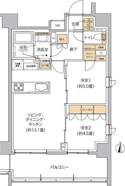 リビオメゾン東池袋の間取り