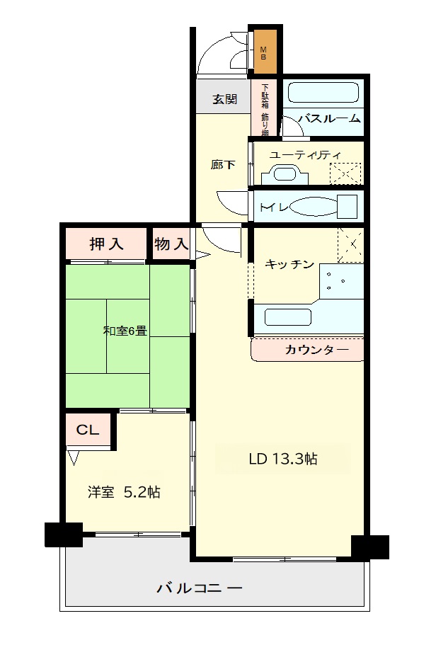 ヴェレーザ登町の間取り