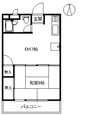 アカマツハイツの間取り