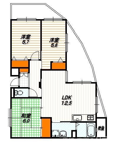 メゾン七条新町の間取り